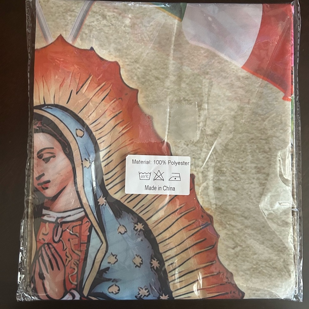 Mexican-American Virgin Mary Flag - Picture 2 of 2